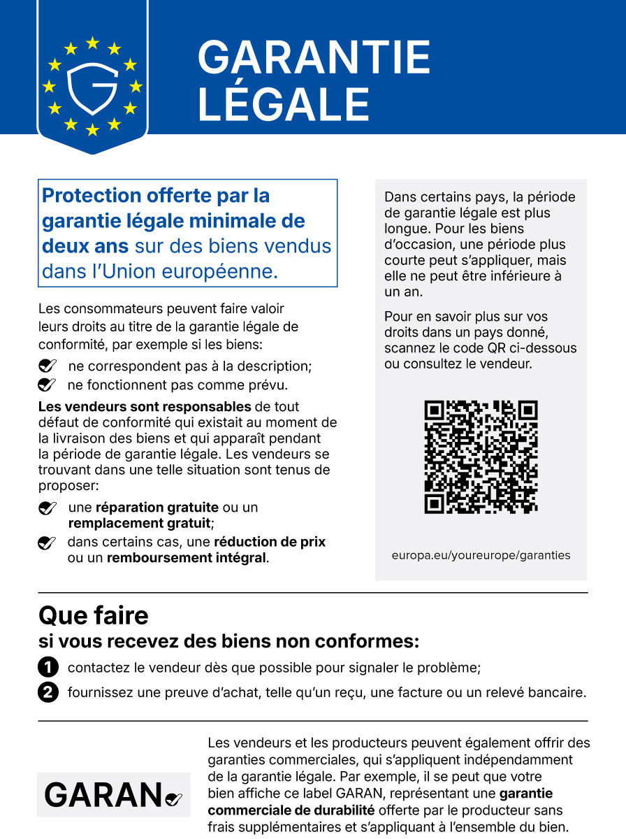 Garantie legale de conformite